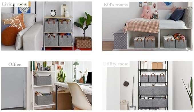 Folding Storage Boxes with Lid