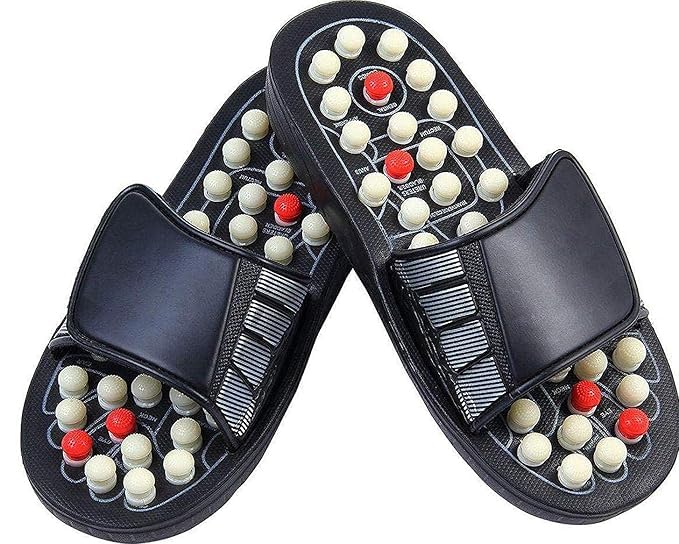Acupressure Magnetic Therapy Paduka Slippers for Full Body Blood Circulation For Men and Women