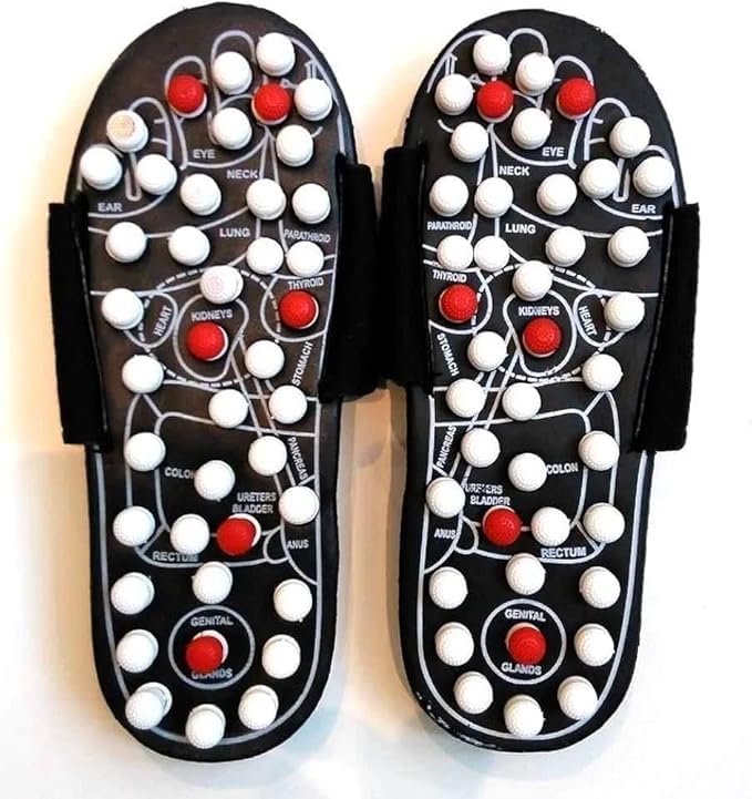Acupressure Magnetic Therapy Paduka Slippers for Full Body Blood Circulation For Men and Women