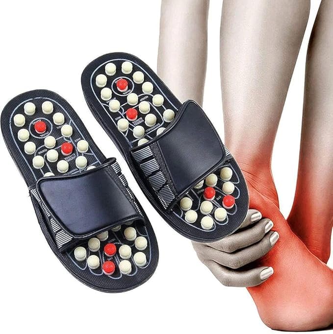 Acupressure Magnetic Therapy Paduka Slippers for Full Body Blood Circulation For Men and Women