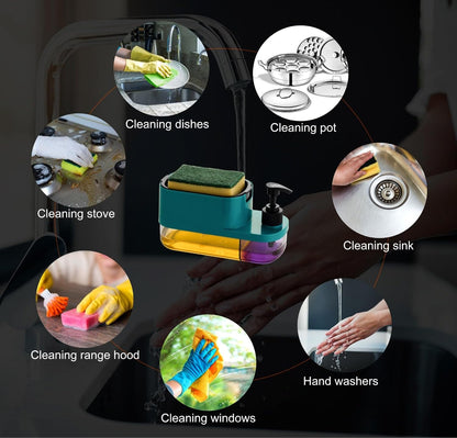 3 in 1 Soap Pump Dispenser Dish Soap Liquid Dispenser