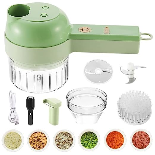 4 in 1 Portable Electric Vegetable Cutter Set