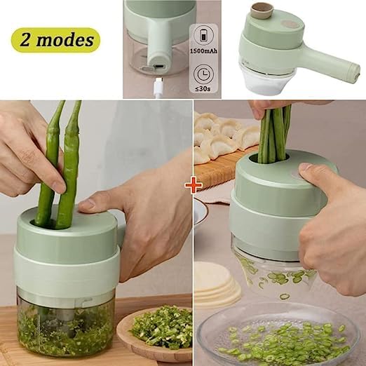 4 in 1 Portable Electric Vegetable Cutter Set