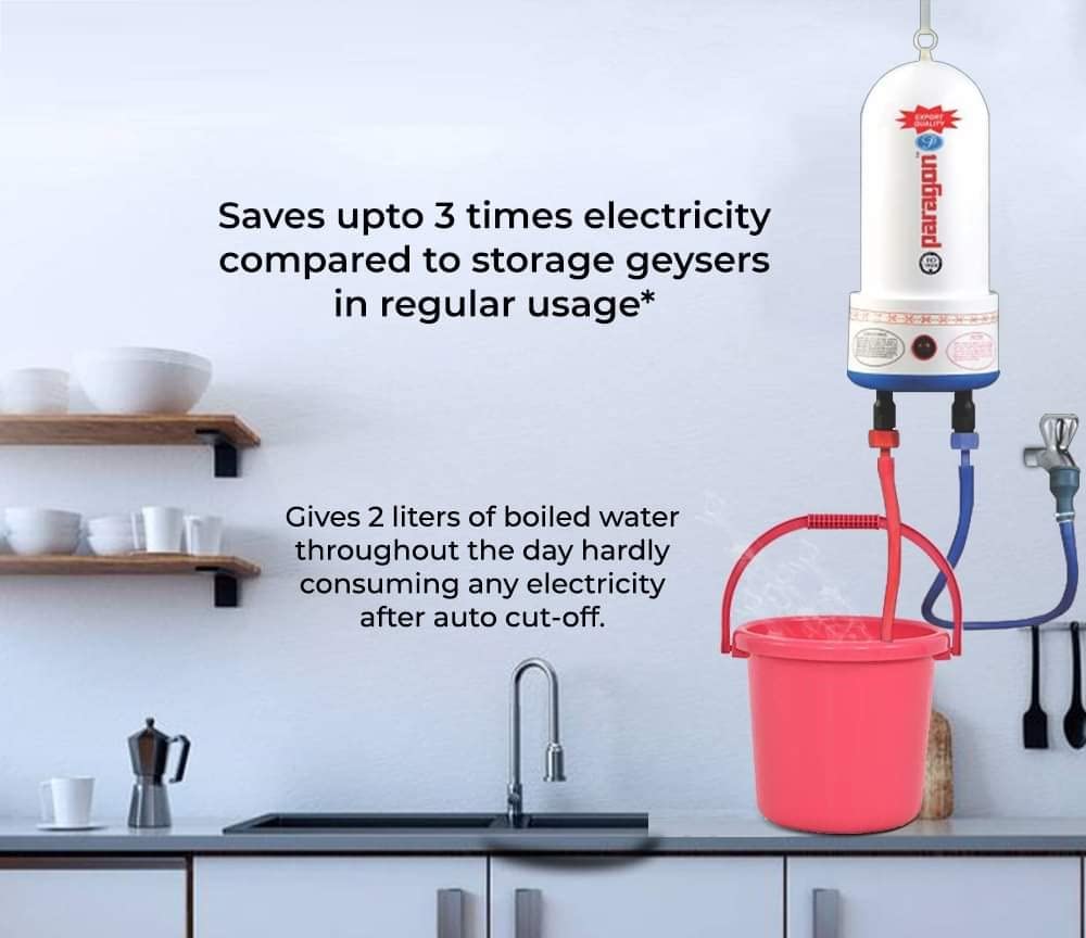 Portable Instant Water Heater Geyser (Shock Proof)