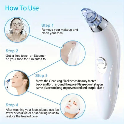 4 in 1 Multi-Function Acne Blackhead Pimple Pore Cleaner Vacuum Tool