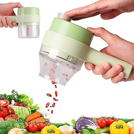 4 in 1 Portable Electric Vegetable Cutter Set