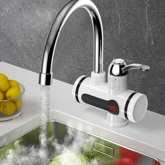Instant Electric Heating Water Faucet with LED Temperature Display – 3 Second Hot Water Tap
