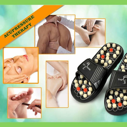 Acupressure Magnetic Therapy Paduka Slippers for Full Body Blood Circulation For Men and Women