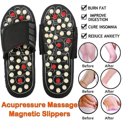 Acupressure Magnetic Therapy Paduka Slippers for Full Body Blood Circulation For Men and Women