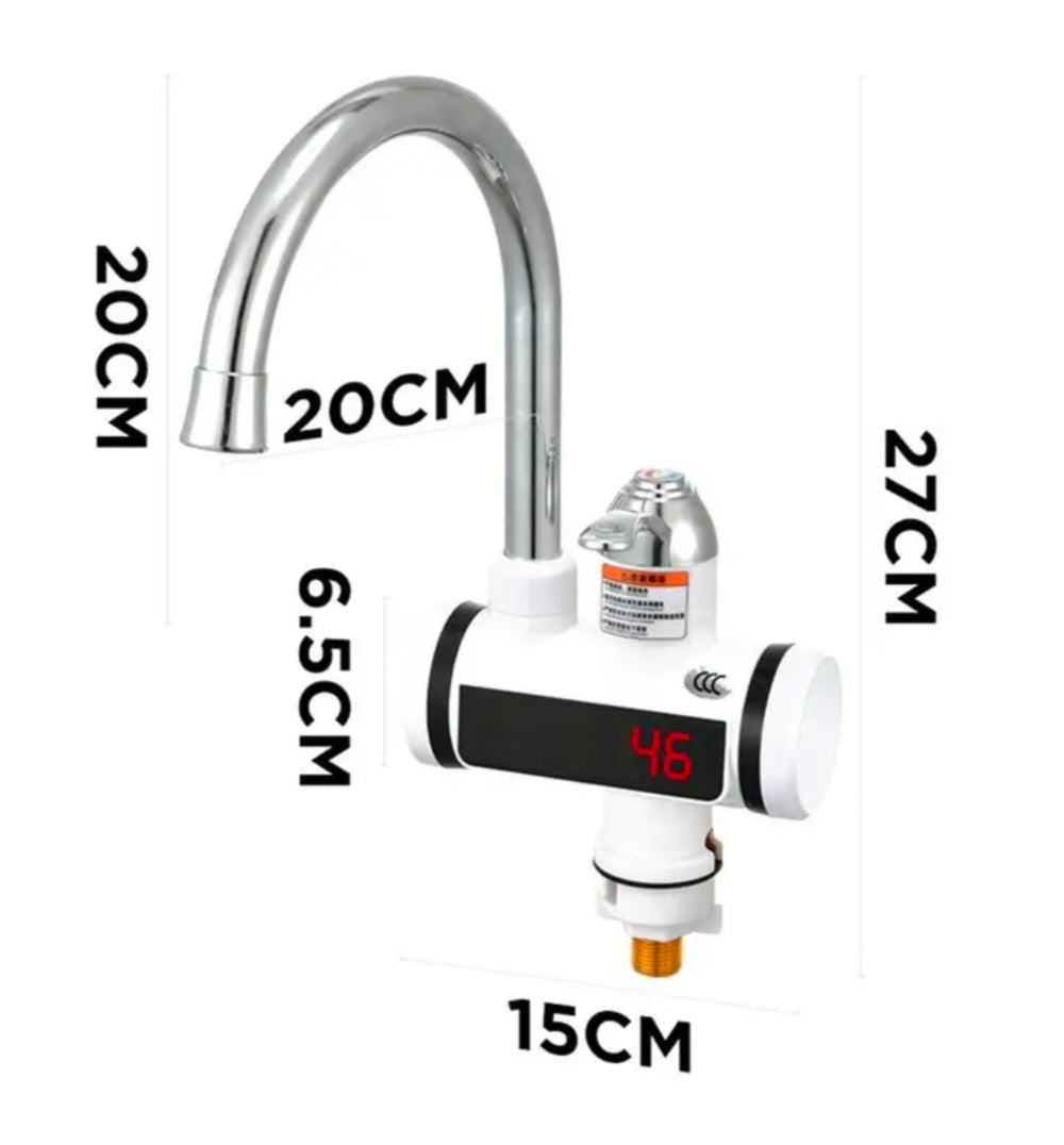 Instant Electric Heating Water Faucet with LED Temperature Display – 3 Second Hot Water Tap