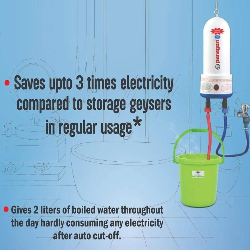 Portable Instant Water Heater Geyser (Shock Proof)